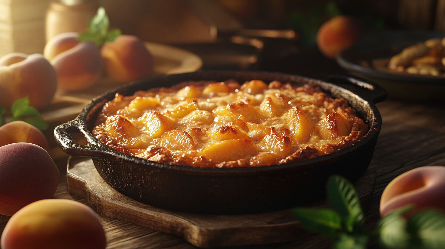 peach cobbler recipe with cake mix