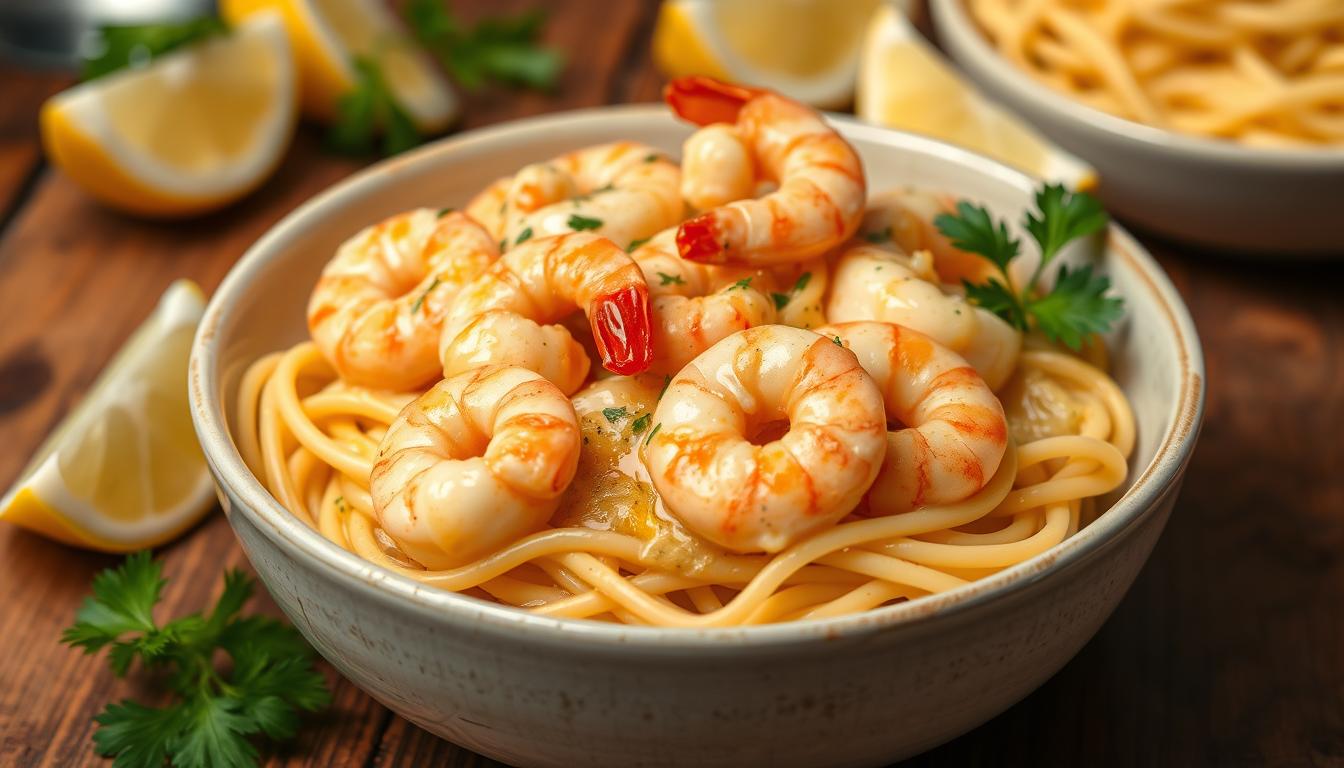 creamy shrimp scampi