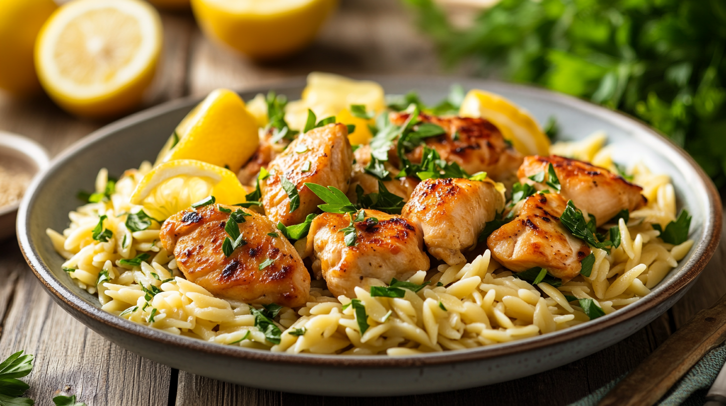 lemon chicken orzo recipe