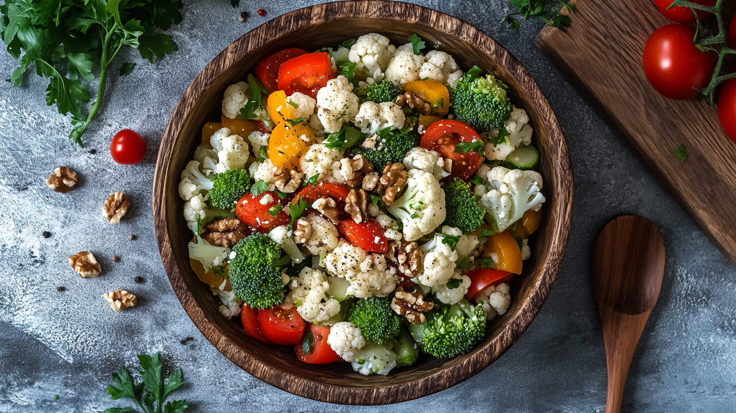 broccoli cauliflower salad recipe​