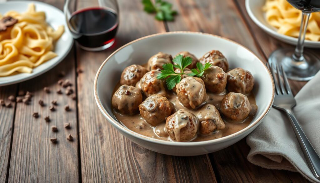 Indulge in Savory Beef Stroganoff Meatballs Tonight